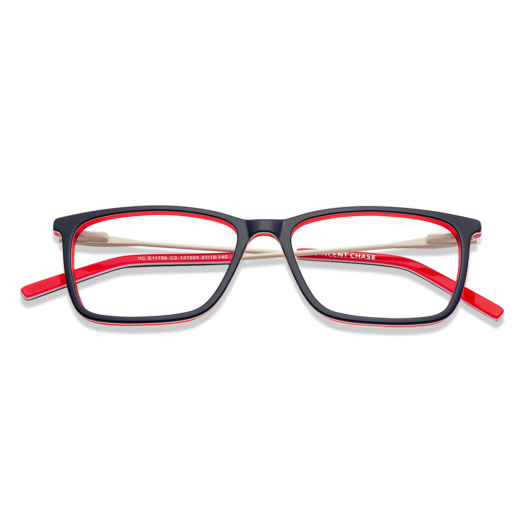 Vincent Chase Online Sky Blue Full Rim Rectangle left side