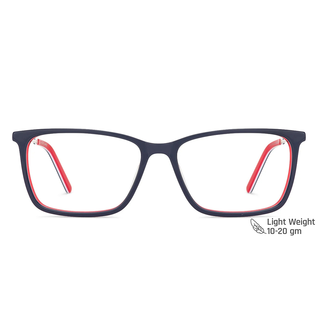 Vincent Chase Online Sky Blue Full Rim Rectangle left side