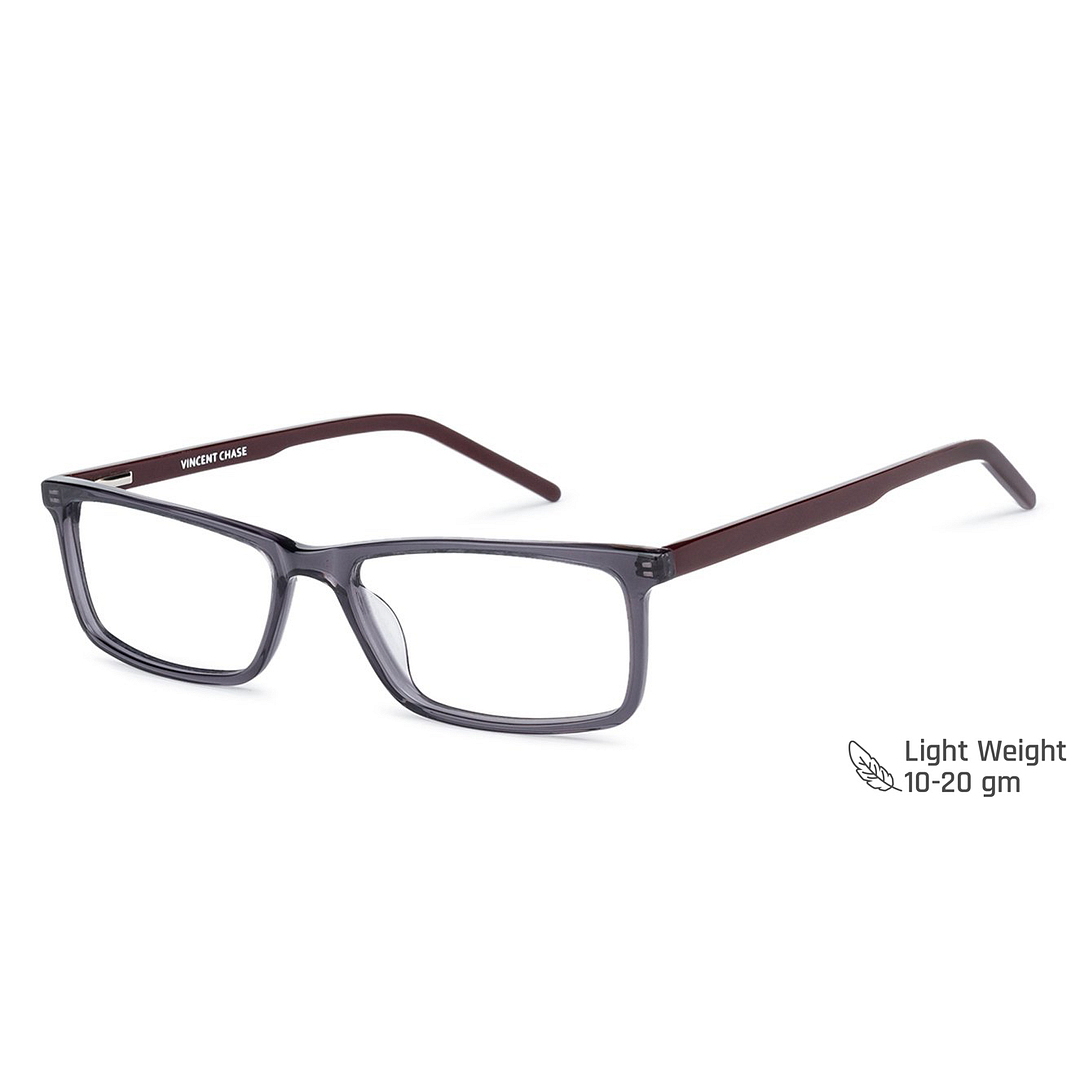 Vincent Chase Online Gray Transparent Full Rim Rectangle right side