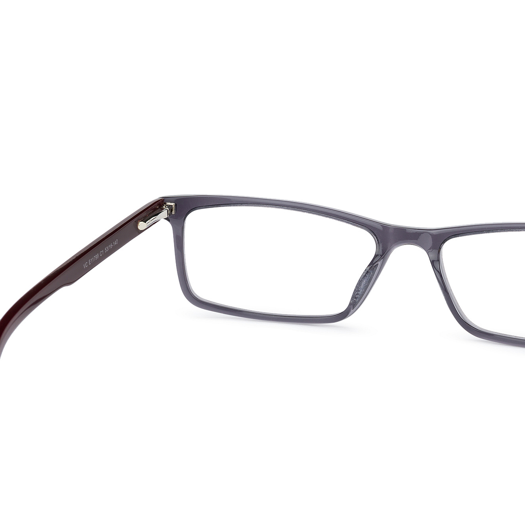 Vincent Chase Online Gray Transparent Full Rim Rectangle left side