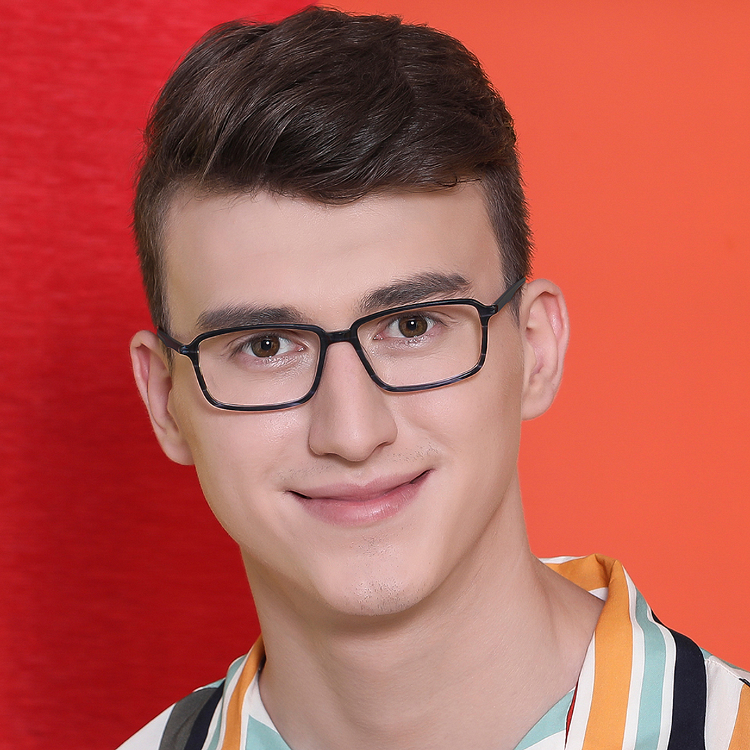 Vincent Chase Online Sky Blue Full Rim Rectangle left side