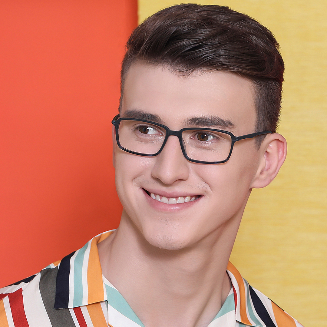 Vincent Chase Online Sky Blue Full Rim Rectangle right side