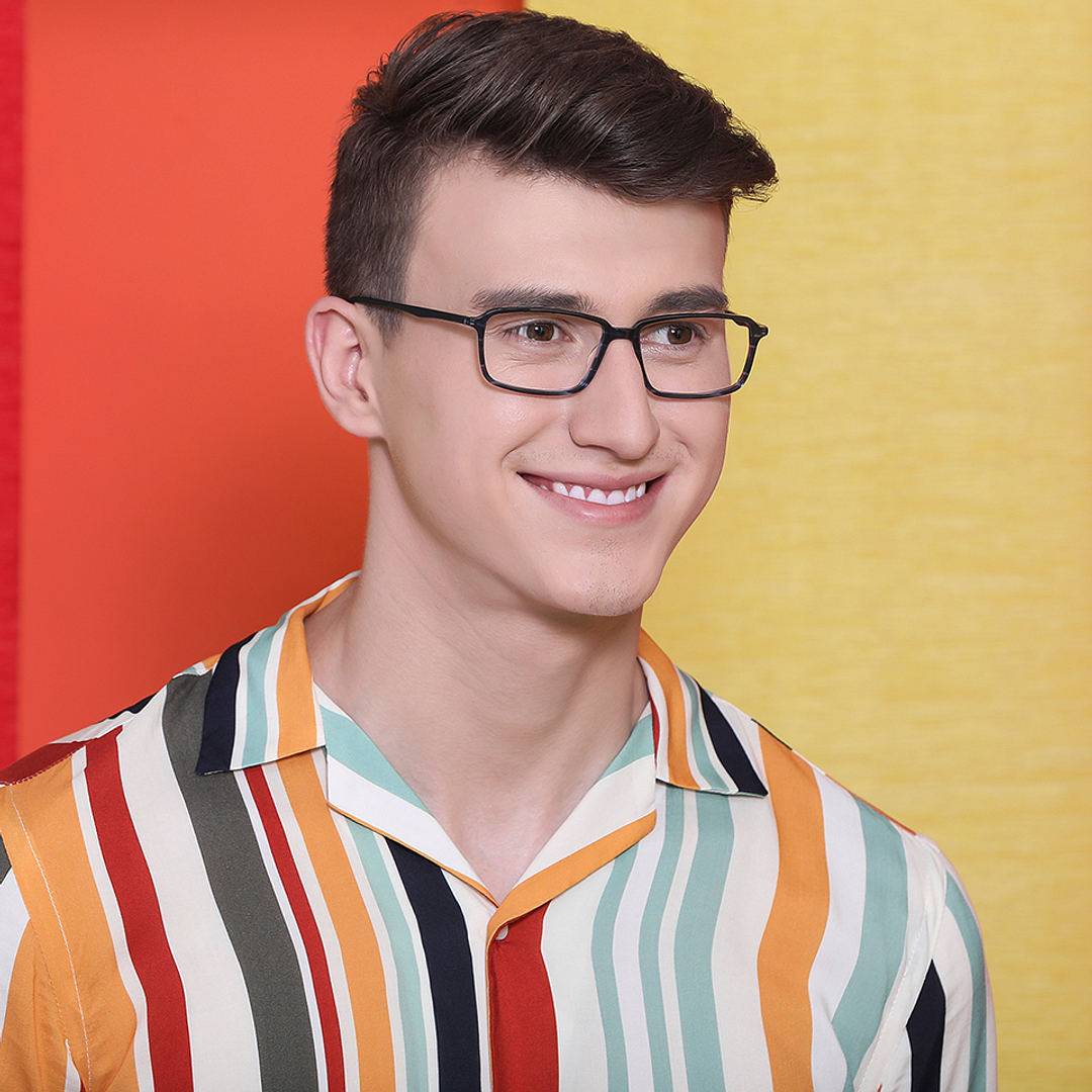 Vincent Chase Online Sky Blue Full Rim Rectangle left side