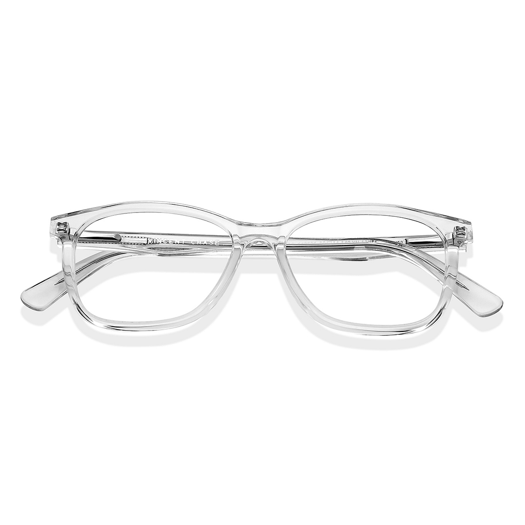 Vincent Chase Online Crystal Transparent Full Rim Rectangle left side