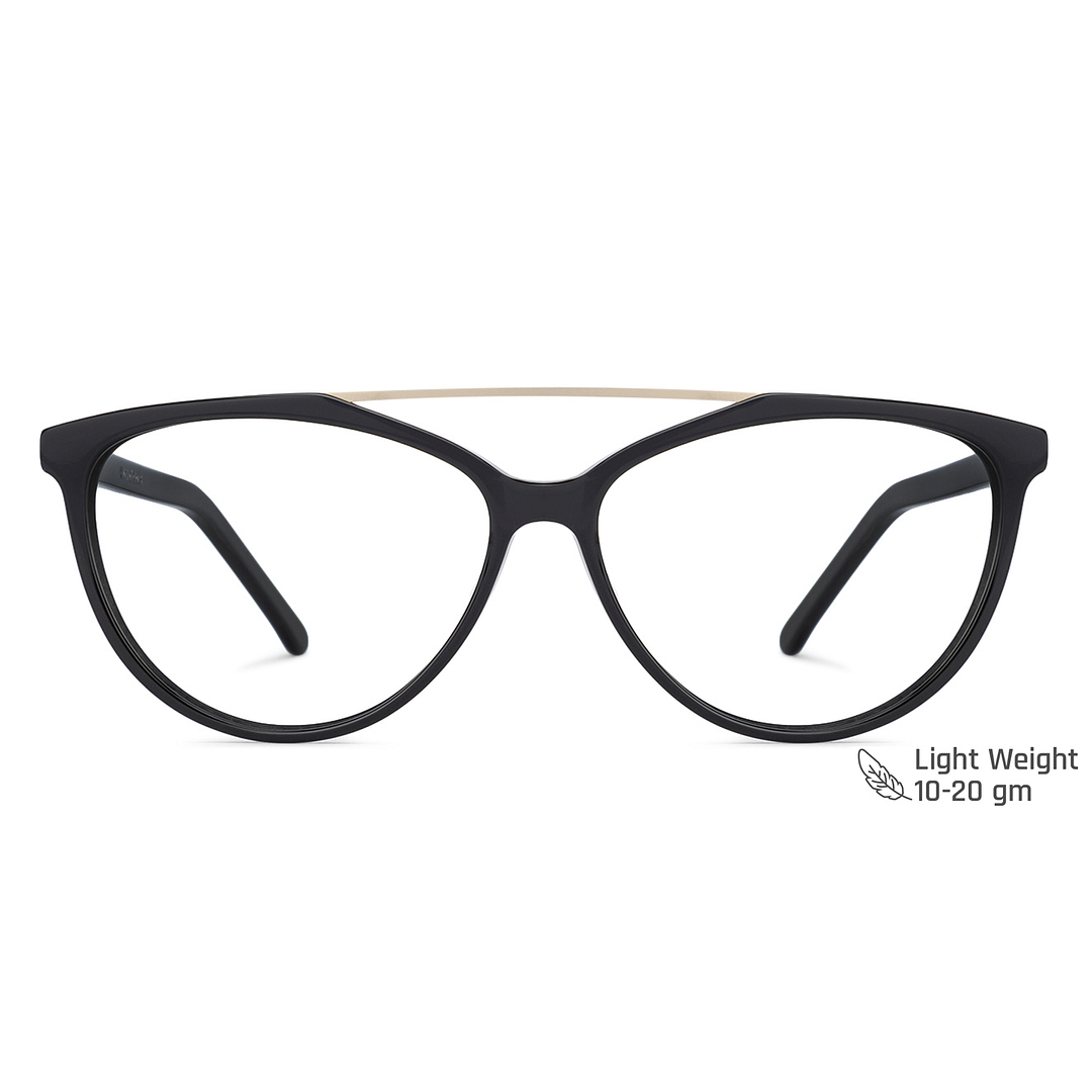 Vincent Chase Online Silver Full Rim Cat Eye left side