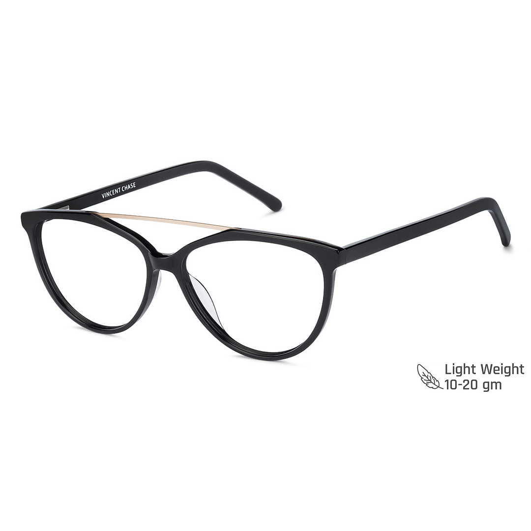 Vincent Chase Online Silver Full Rim Cat Eye right side