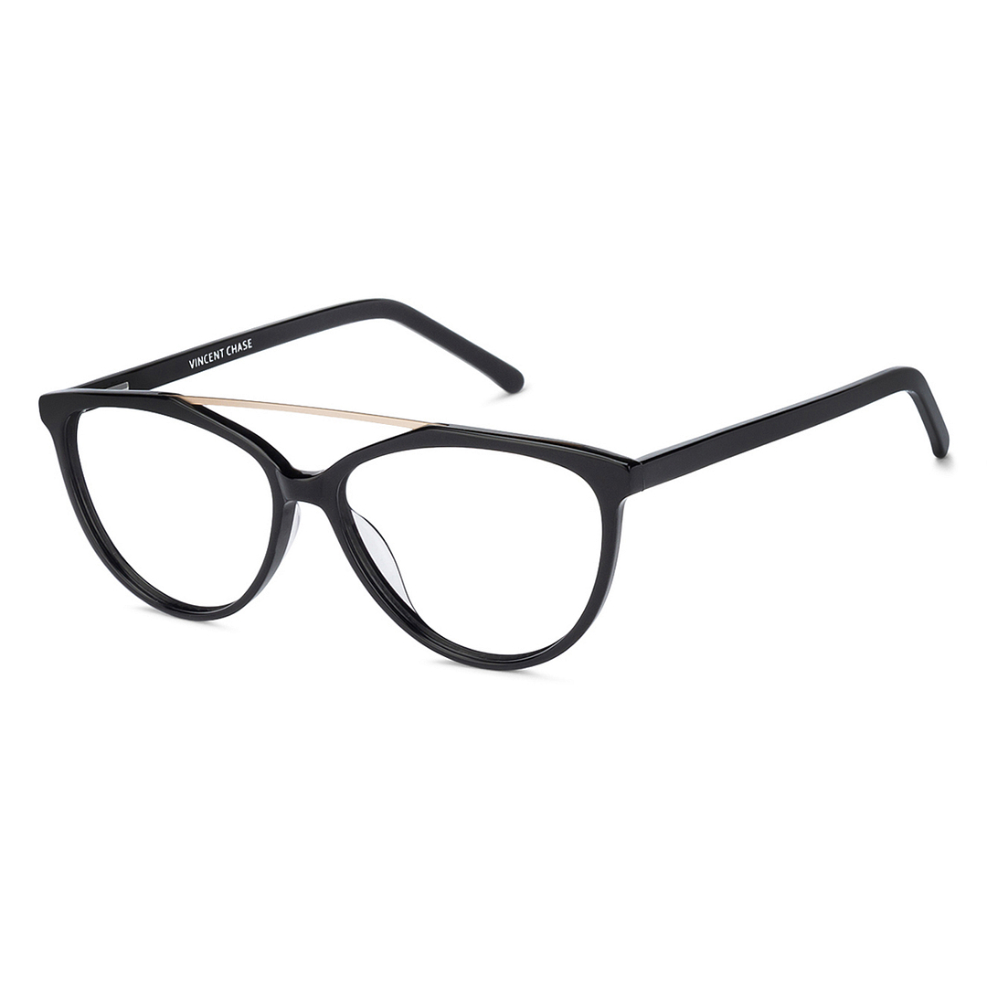Vincent Chase Online Silver Full Rim Cat Eye left side