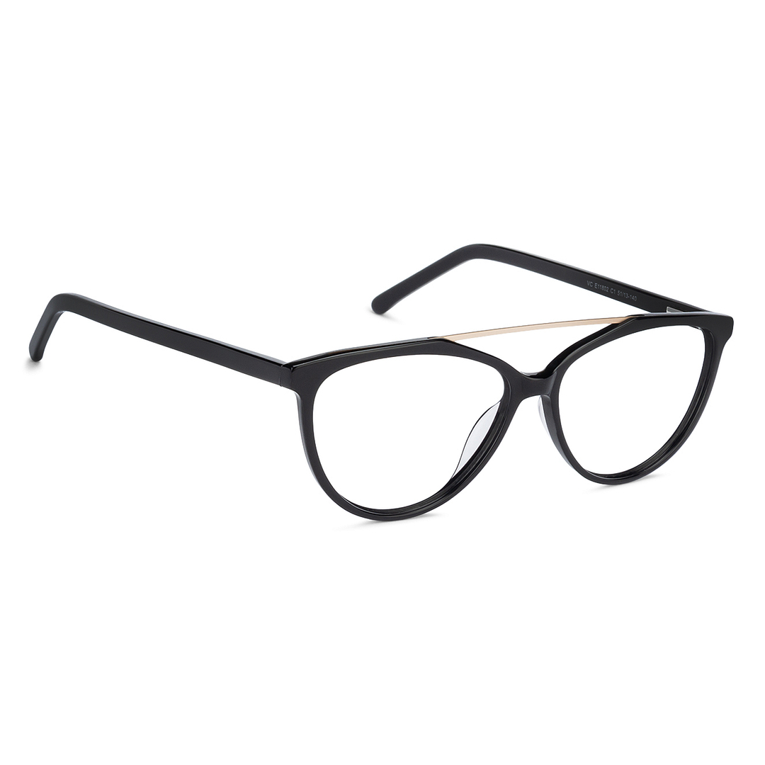 Vincent Chase Online Silver Full Rim Cat Eye left side