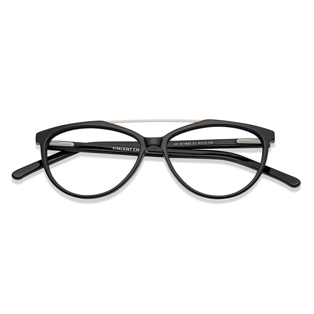 Vincent Chase Online Silver Full Rim Cat Eye right side