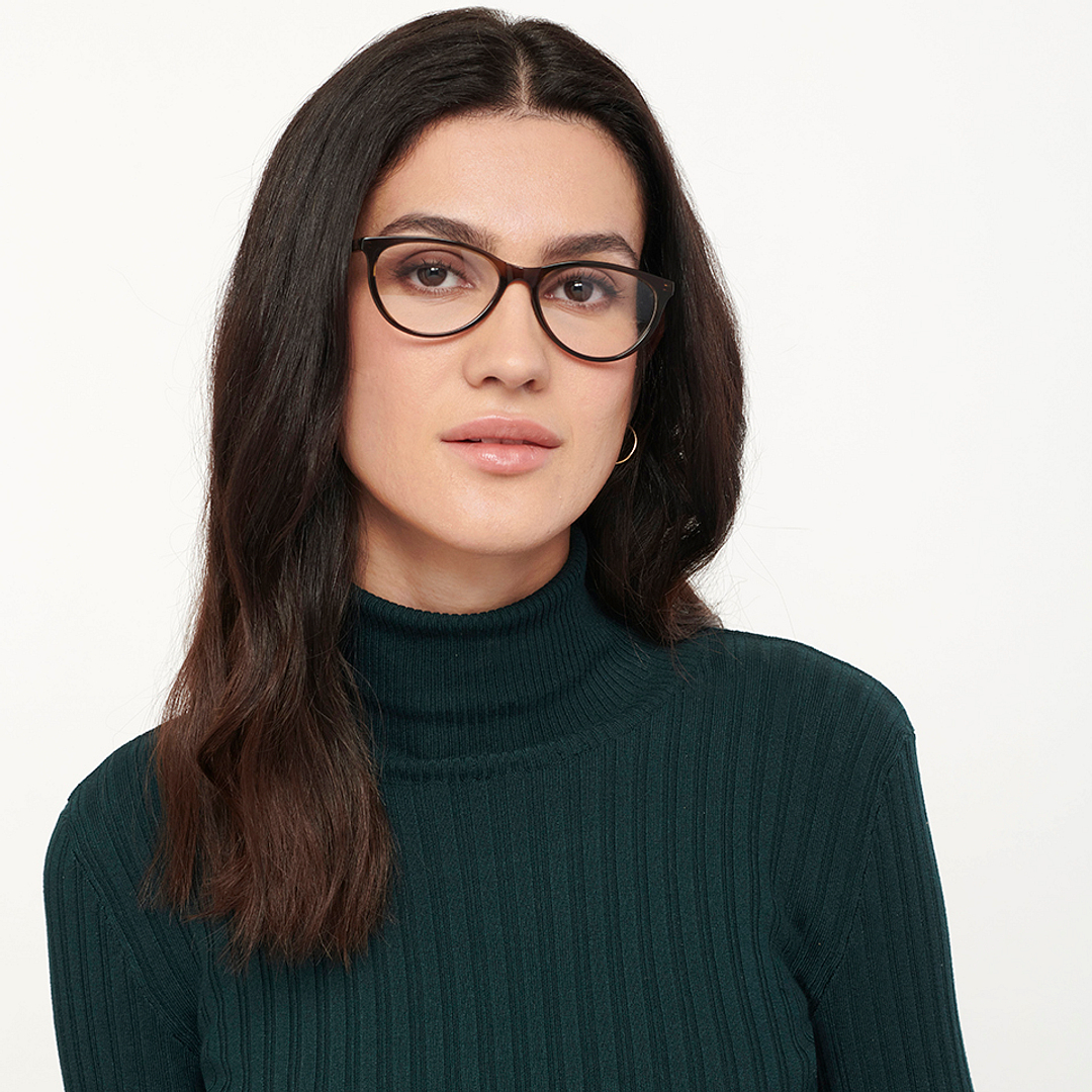 Vincent Chase Online Light Brown Full Rim Cat Eye right side