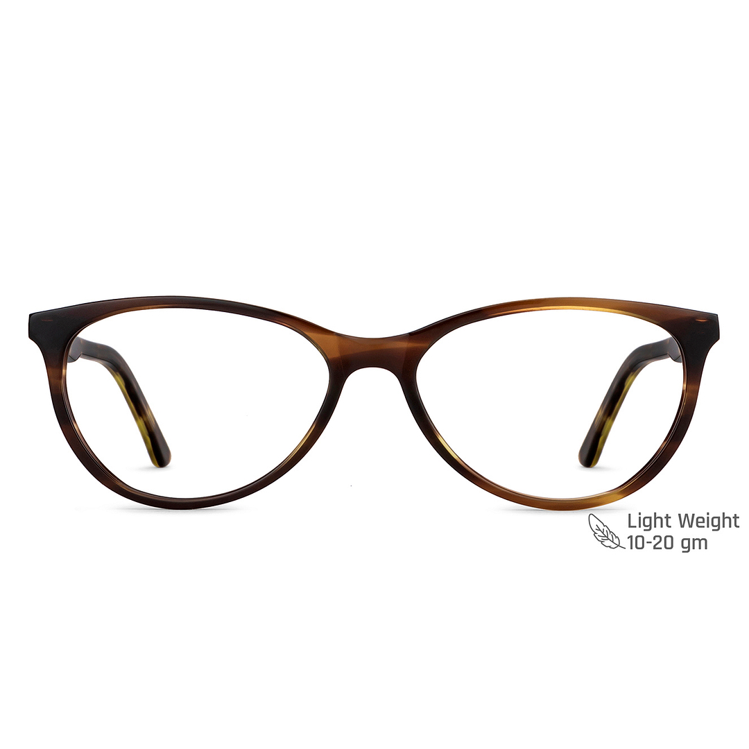 Vincent Chase Online Light Brown Full Rim Cat Eye left side