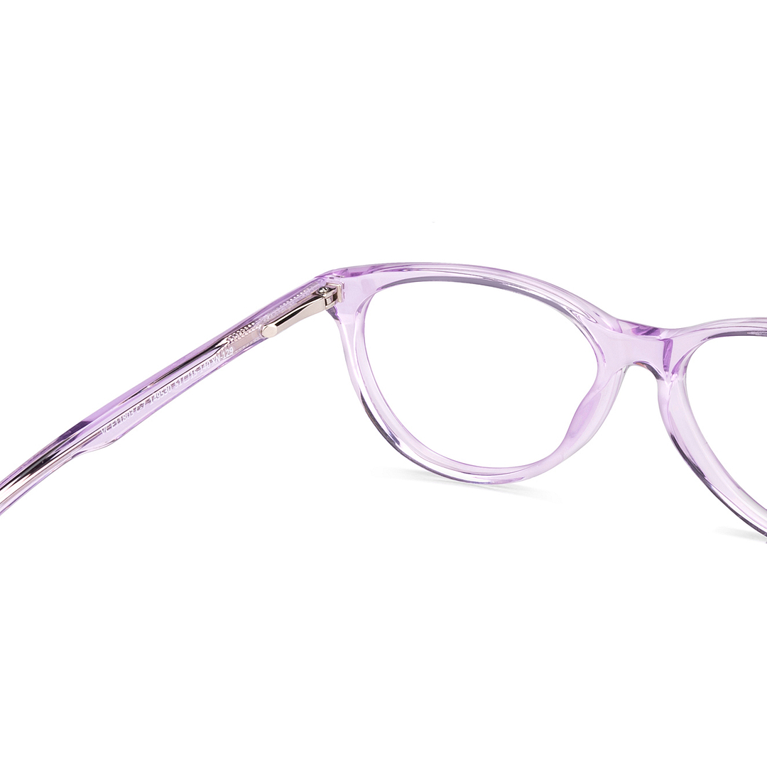 Vincent Chase Online Purple Transparent Full Rim Cat Eye right side