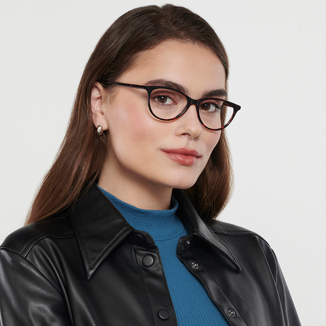 Vincent Chase Online Red Full Rim Cat Eye left side
