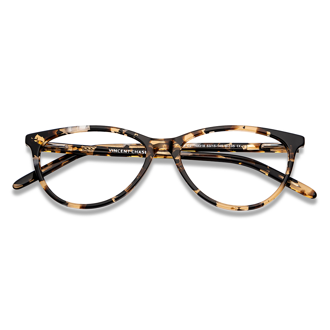 Vincent Chase Online Tortoise Full Rim Cat Eye left side