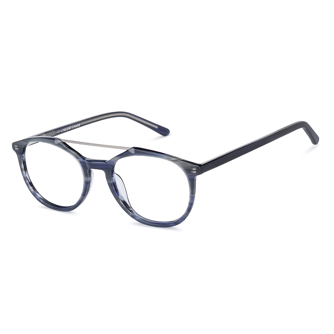 Vincent Chase Online Light Gray Full Rim Round left side