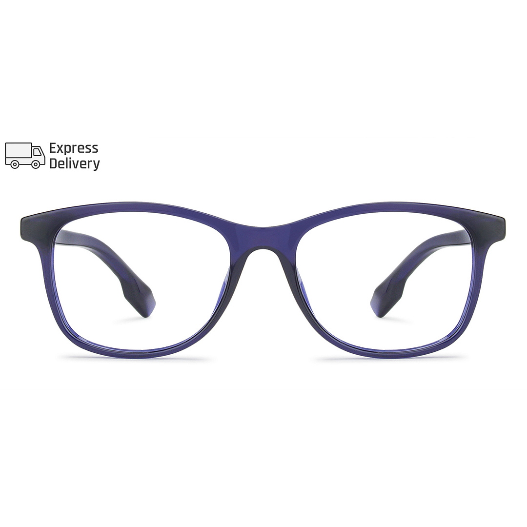 Lenskart BLU Screen Glasses Blue Block Zero Power Screen Glasses: Blue Full Rim Square Lenskart Blu LB E13534-C2 left side