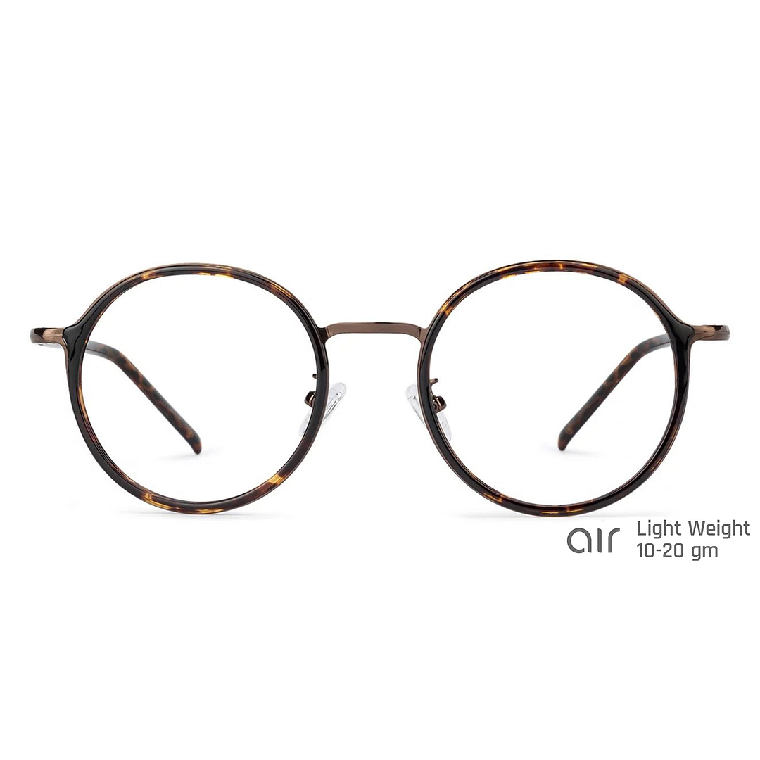 Lenskart Air Online Light Brown Full Rim Round left side