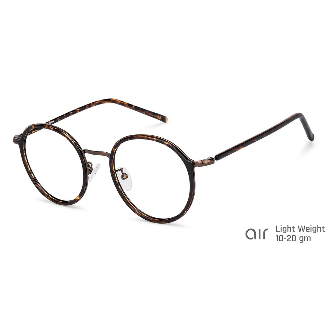 Lenskart Air Online Light Brown Full Rim Round left side