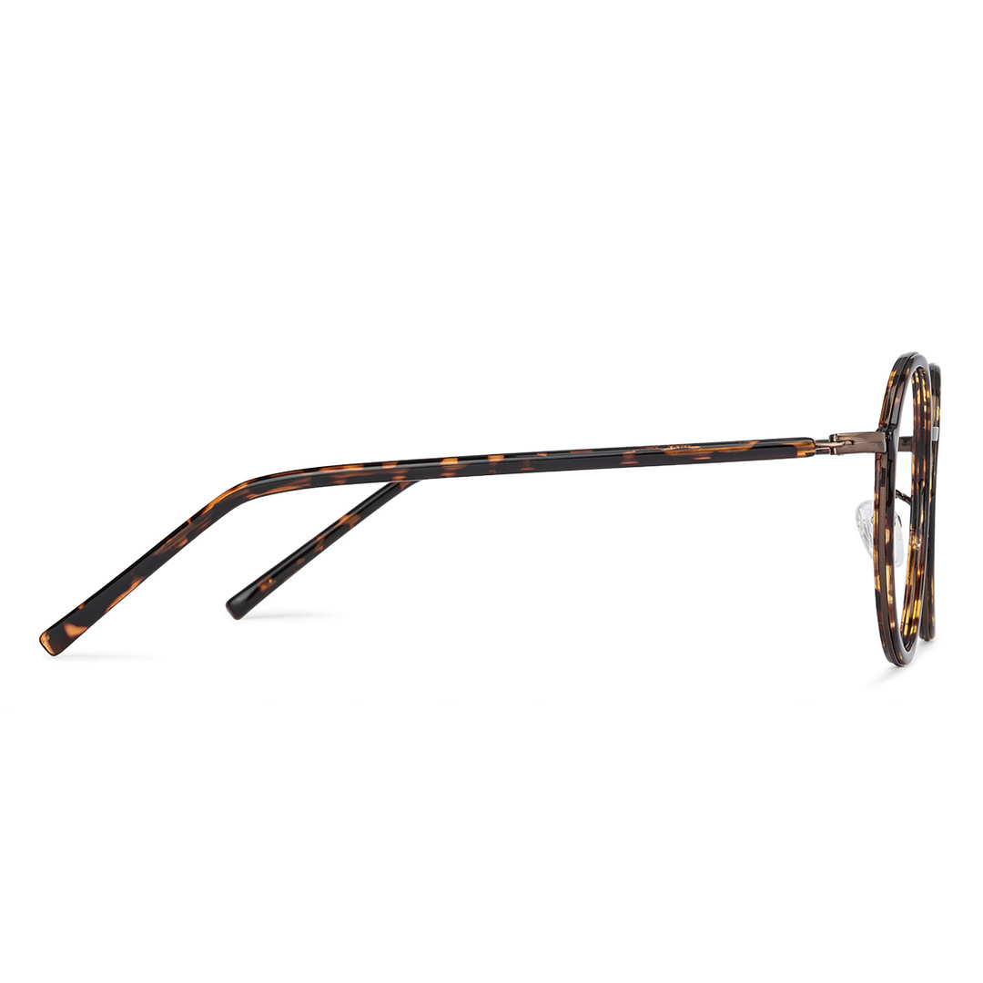 Lenskart Air Online Light Brown Full Rim Round left side