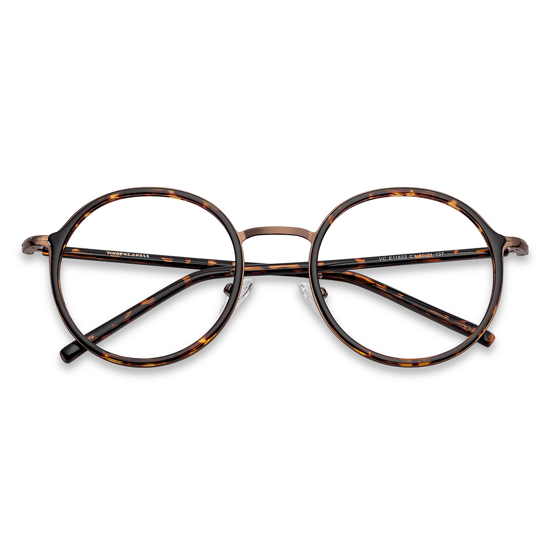 Lenskart Air Online Light Brown Full Rim Round left side