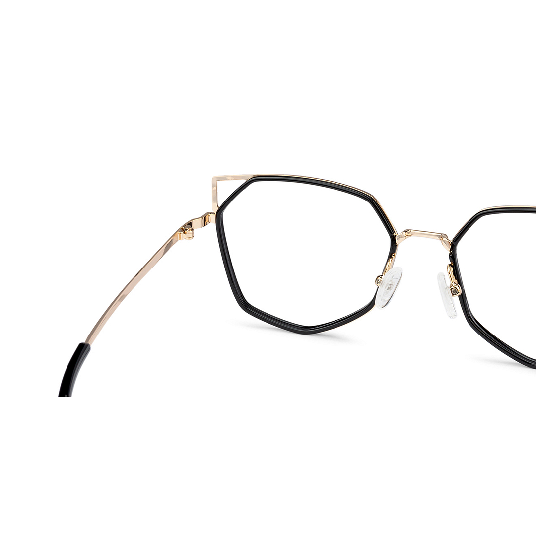 Lenskart Air Online Black Full Rim Hexagonal left side