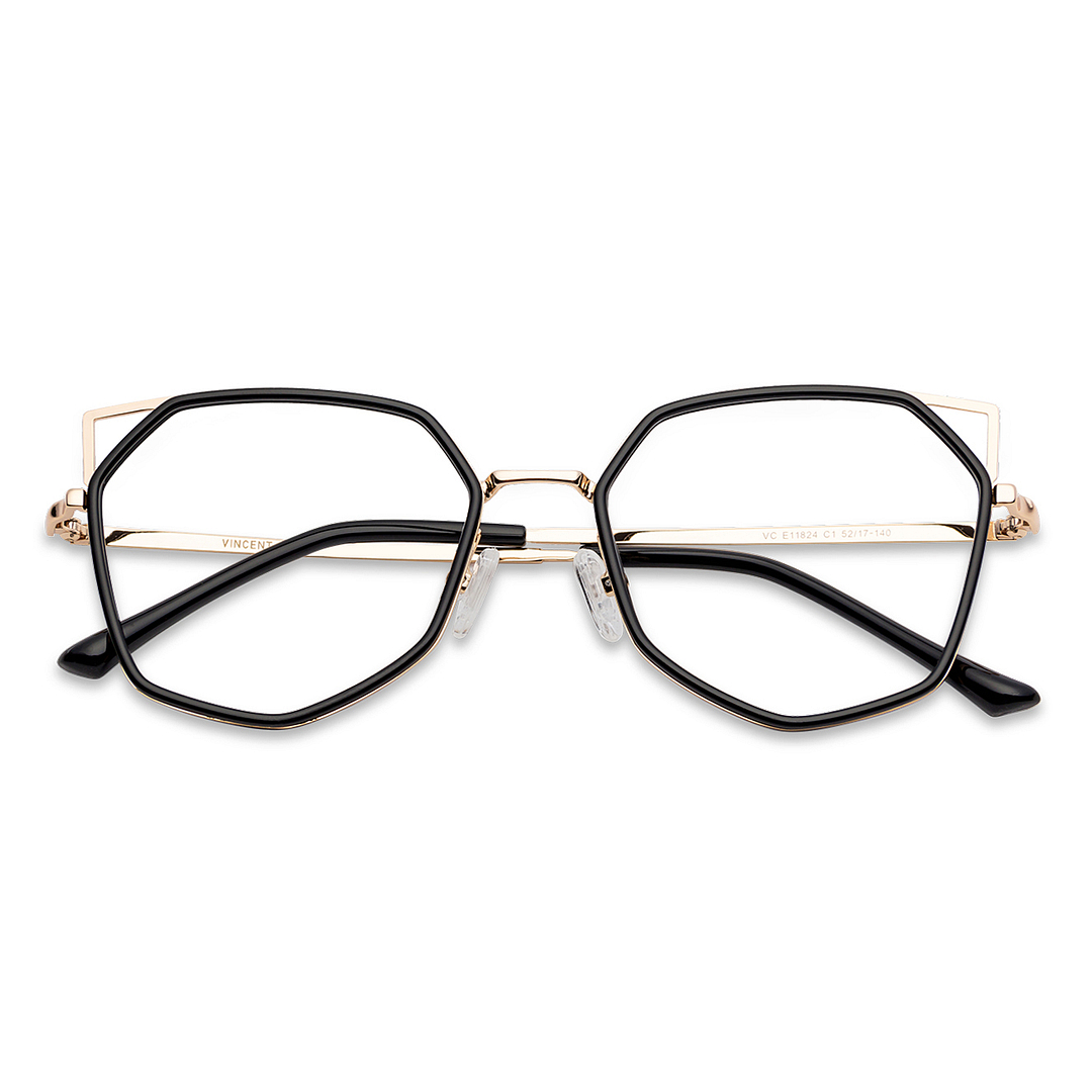 Lenskart Air Online Black Full Rim Hexagonal right side