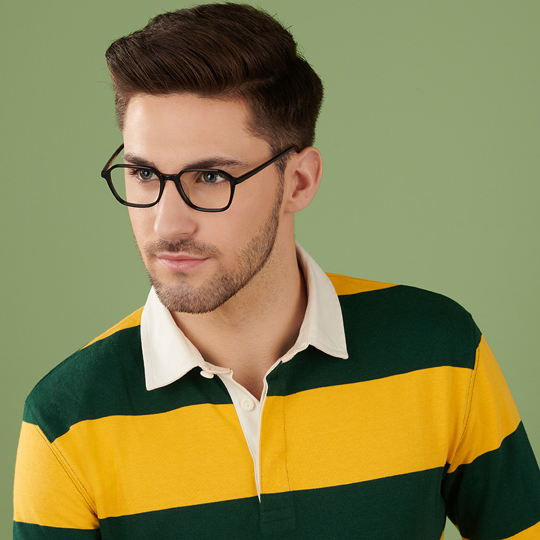 Vincent Chase Online Black Full Rim Geometric left side