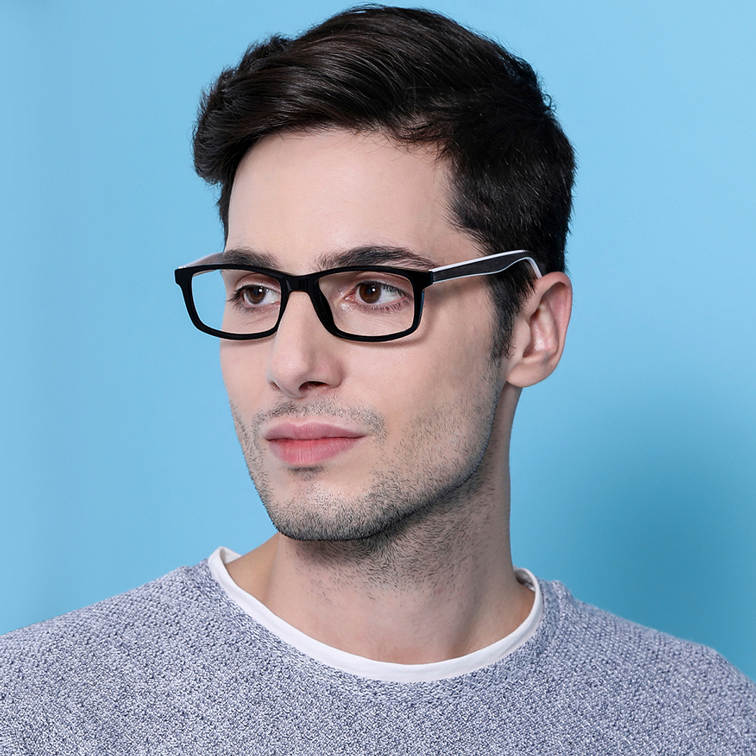 Vincent Chase Online Black Full Rim Rectangle left side