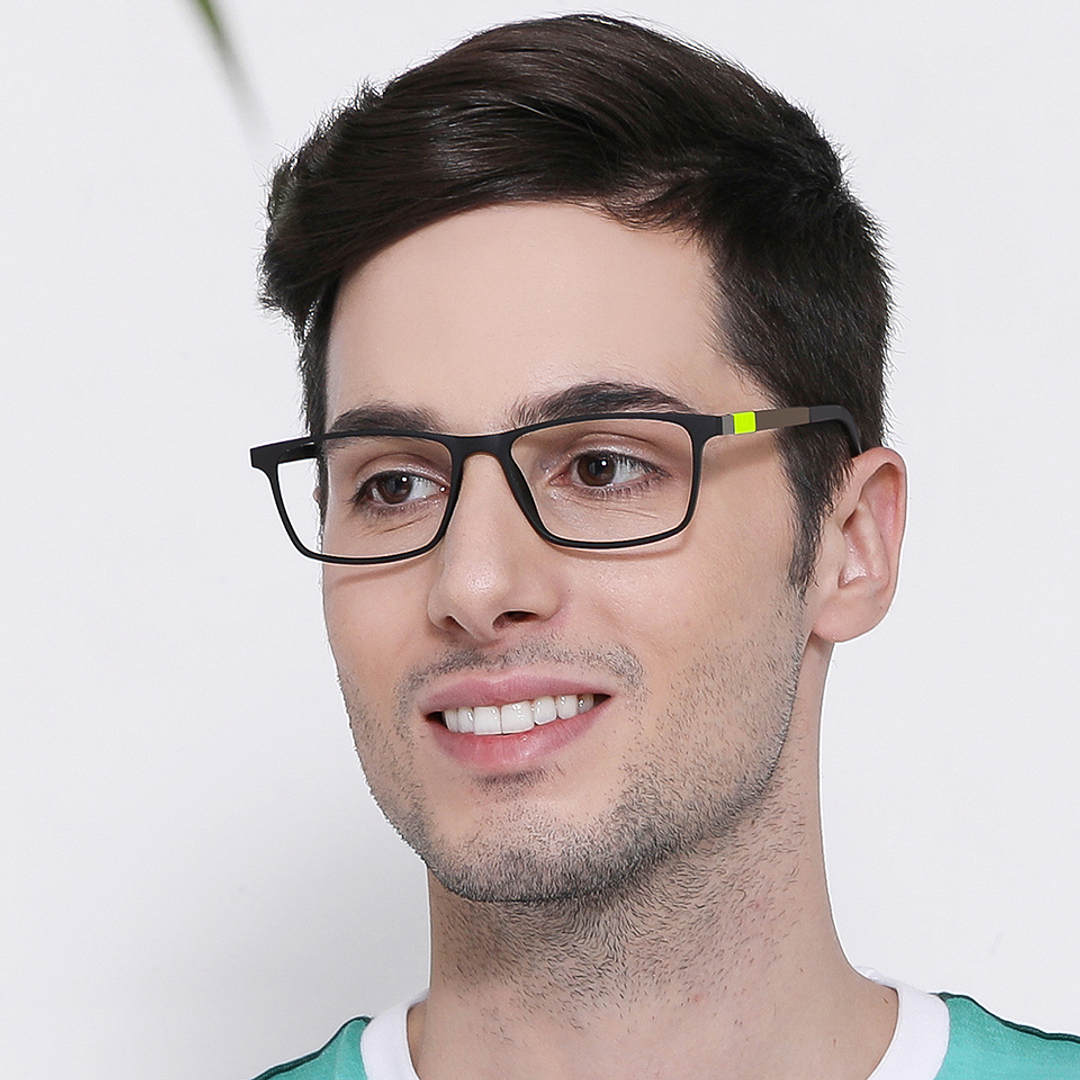 Lenskart Air Online Black Full Rim Rectangle left side