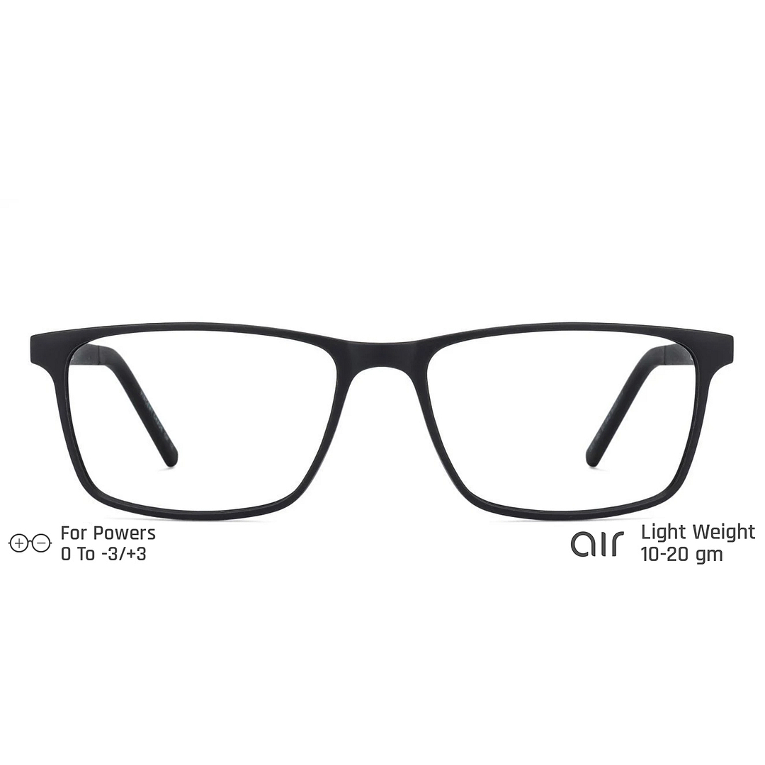 Lenskart Air Online Black Full Rim Rectangle left side