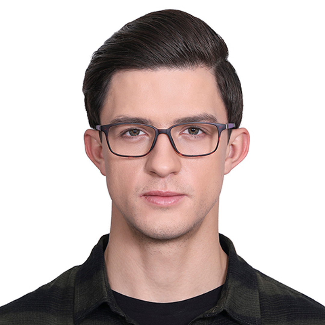 Lenskart Air Online Tortoise Full Rim Rectangle left side