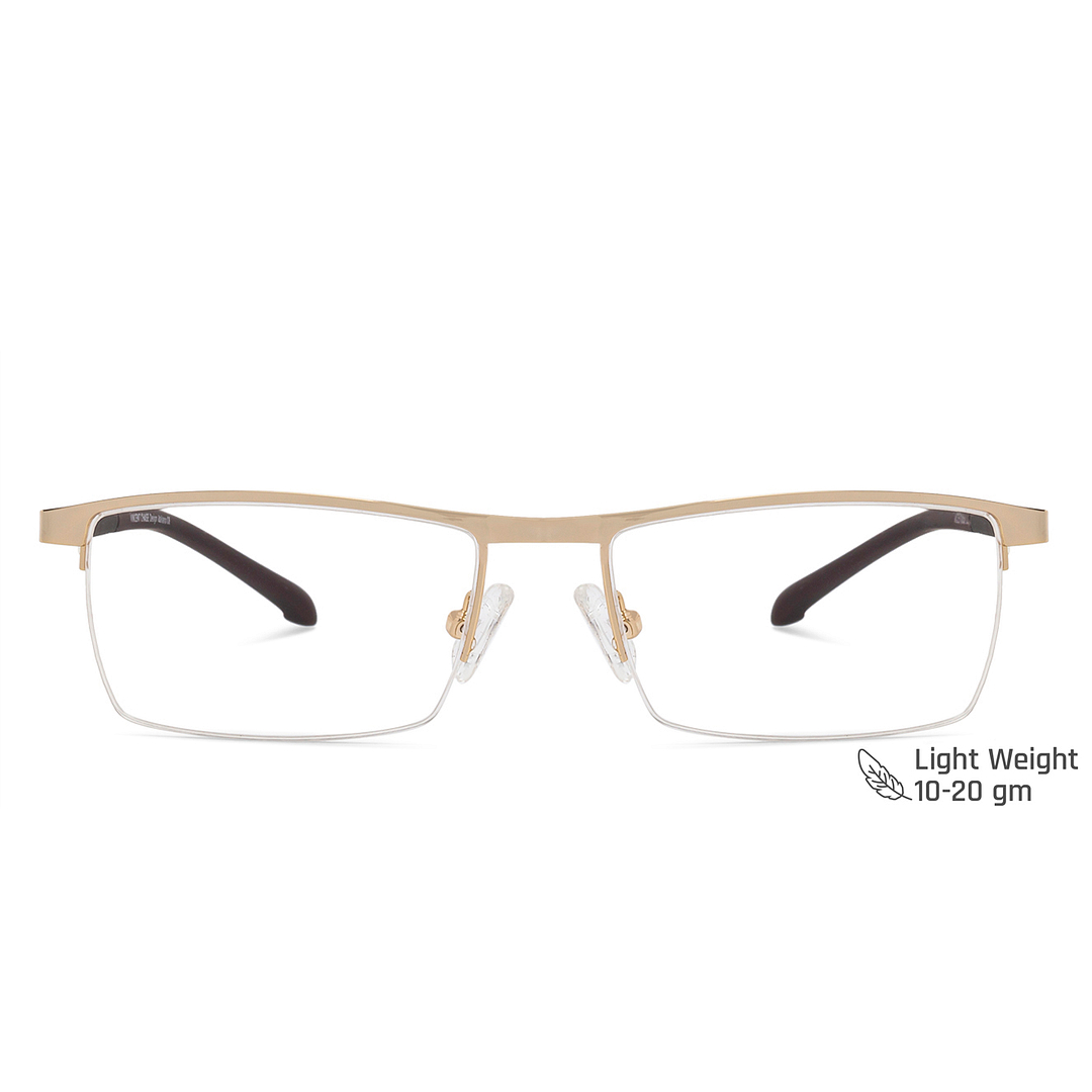 Lenskart Air Online Black Half Rim Rectangle left side