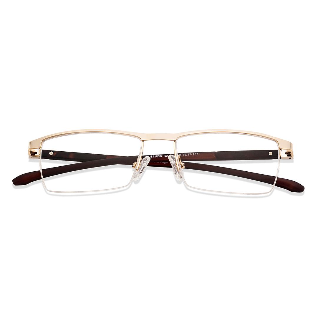 Lenskart Air Online Black Half Rim Rectangle left side
