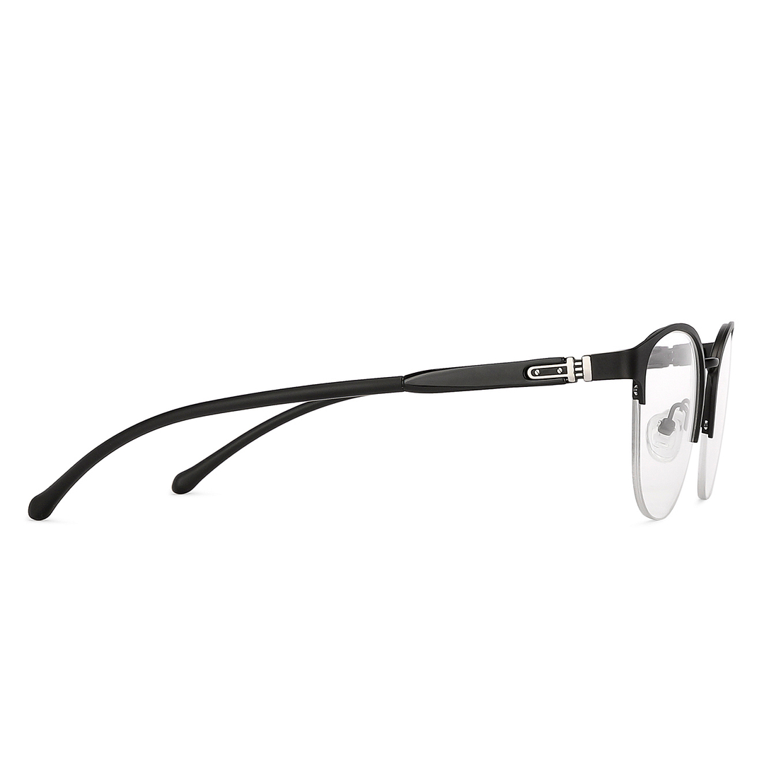 Lenskart Air Online Black Half Rim Round left side