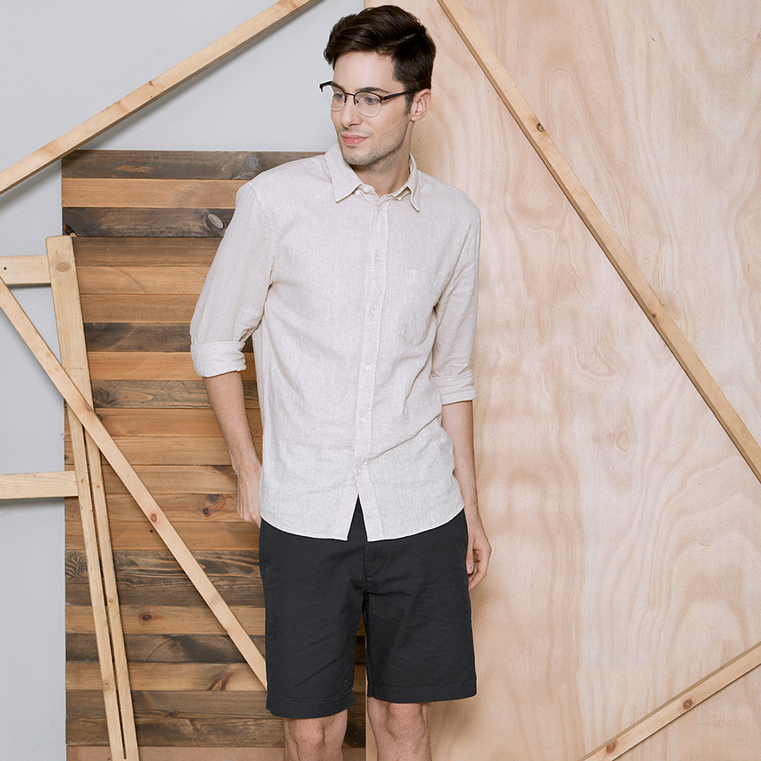 Lenskart Air Online Light Brown Half Rim Square right side