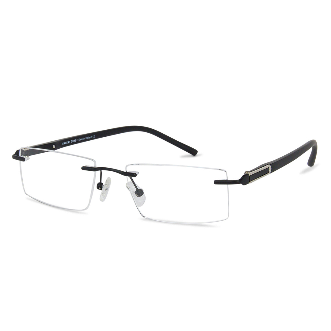 Lenskart Air Online Black Rimless Rectangle left side