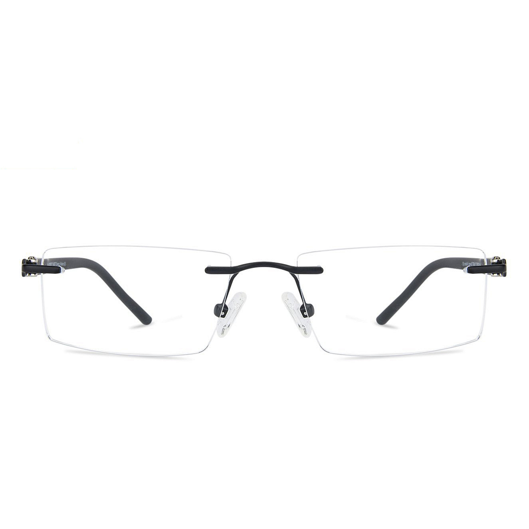 Lenskart Air Online Black Rimless Rectangle left side
