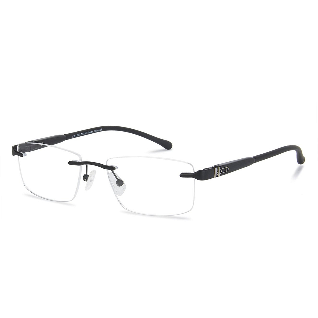Lenskart Air Online Black Rimless Rectangle left side