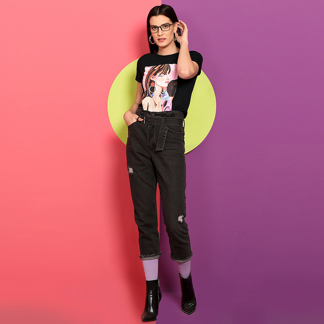 Lenskart Air Online Black Full Rim Rectangle right side