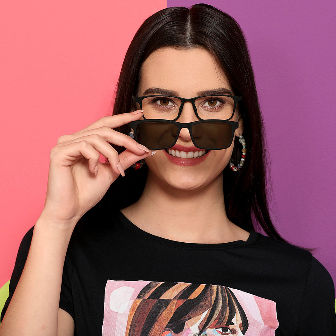 Lenskart Air Online Black Full Rim Rectangle right side