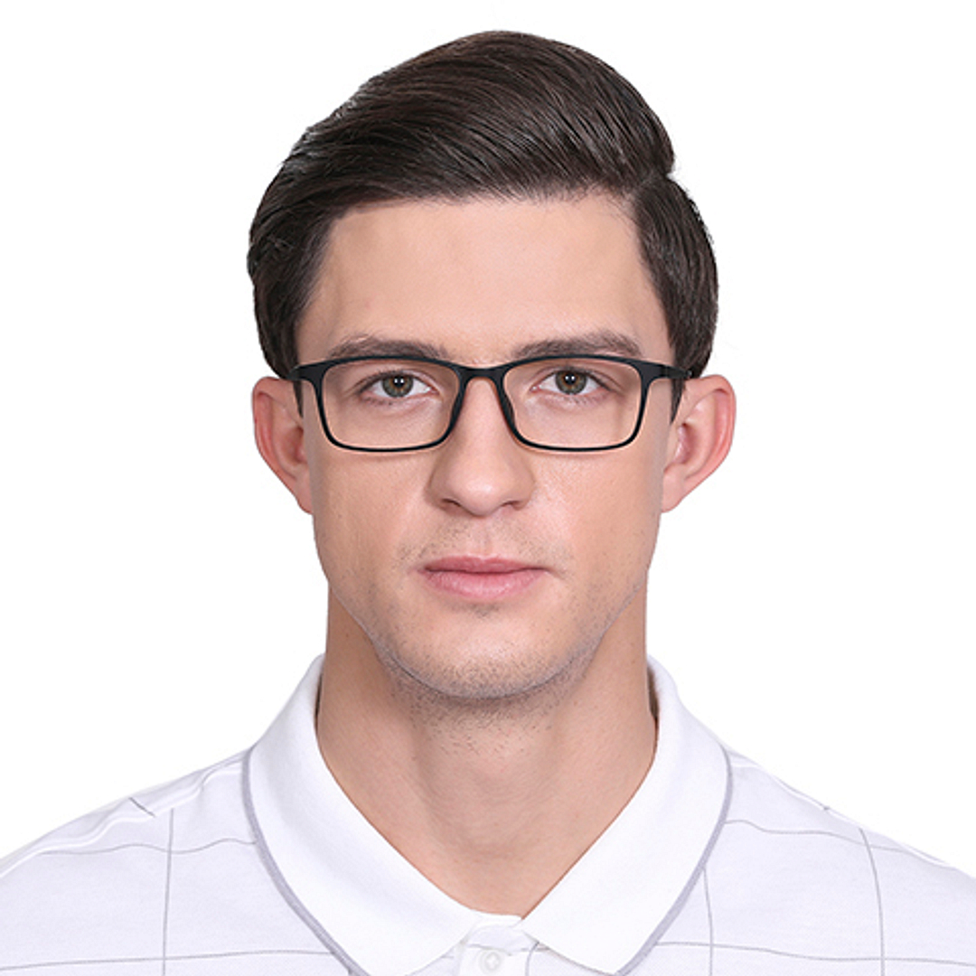 Lenskart Air Online Black Full Rim Rectangle left side