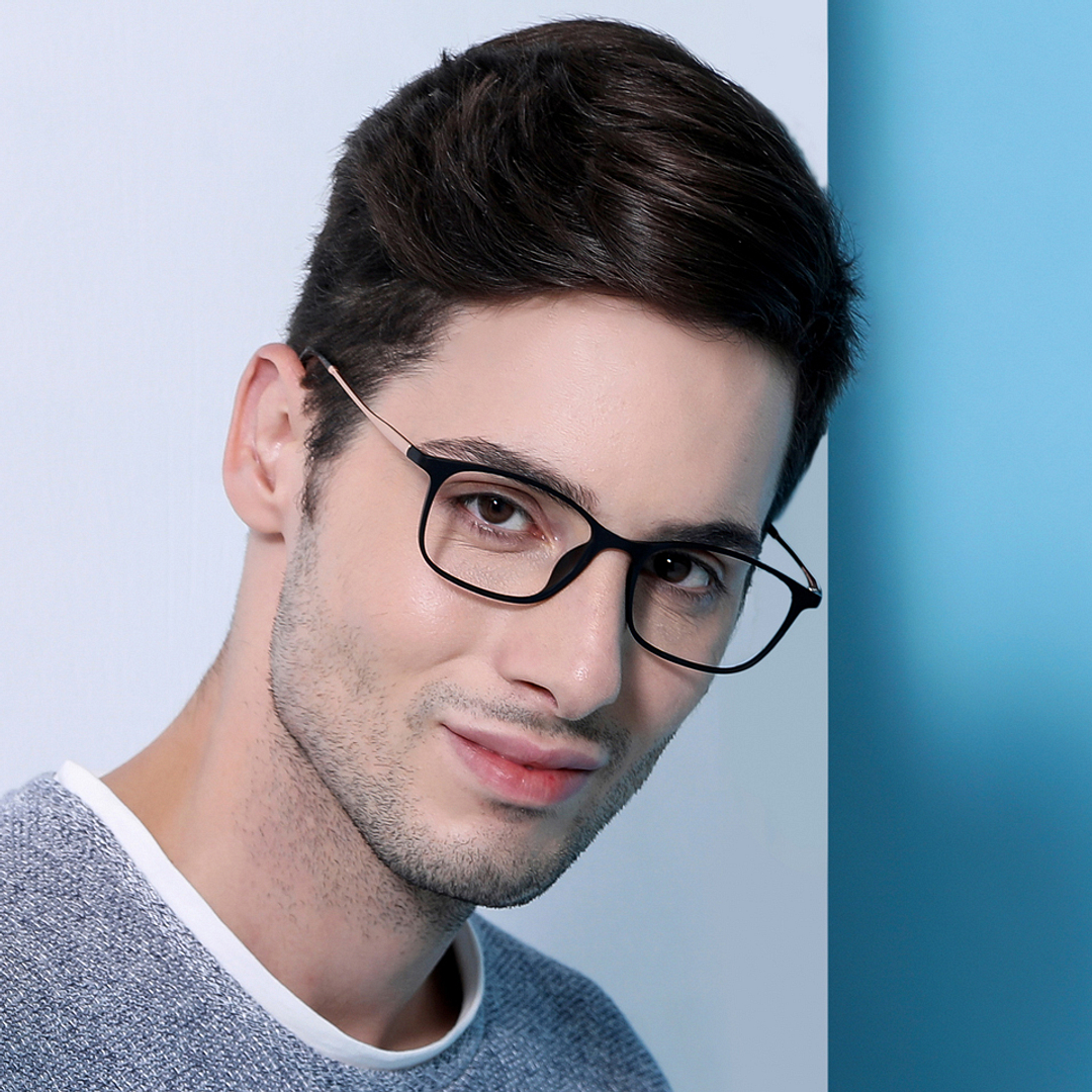 Lenskart Air Online Black Full Rim Rectangle right side
