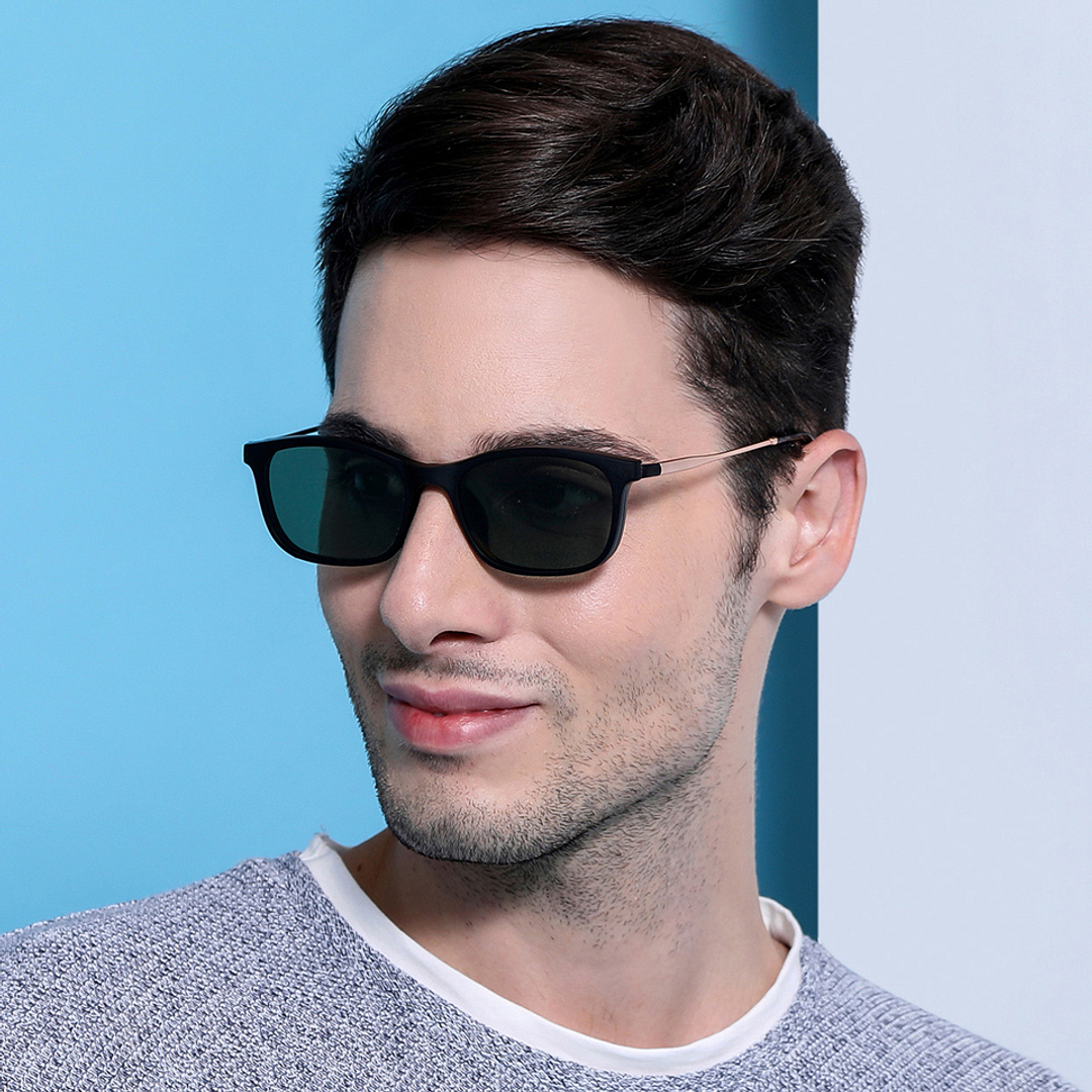 Lenskart Air Online Black Full Rim Rectangle left side