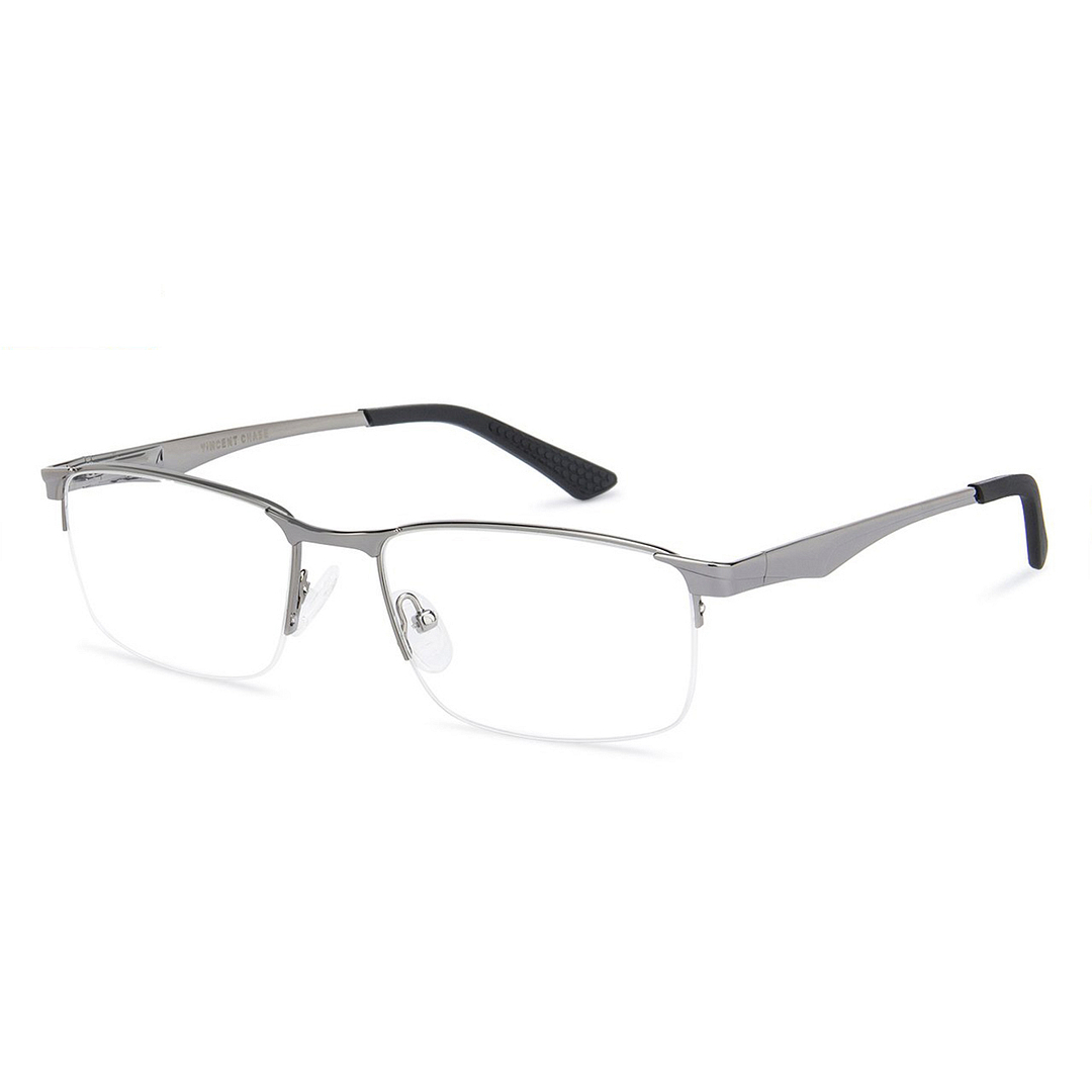 Vincent Chase Dark Gunmetal Half Rim Rectangle right side
