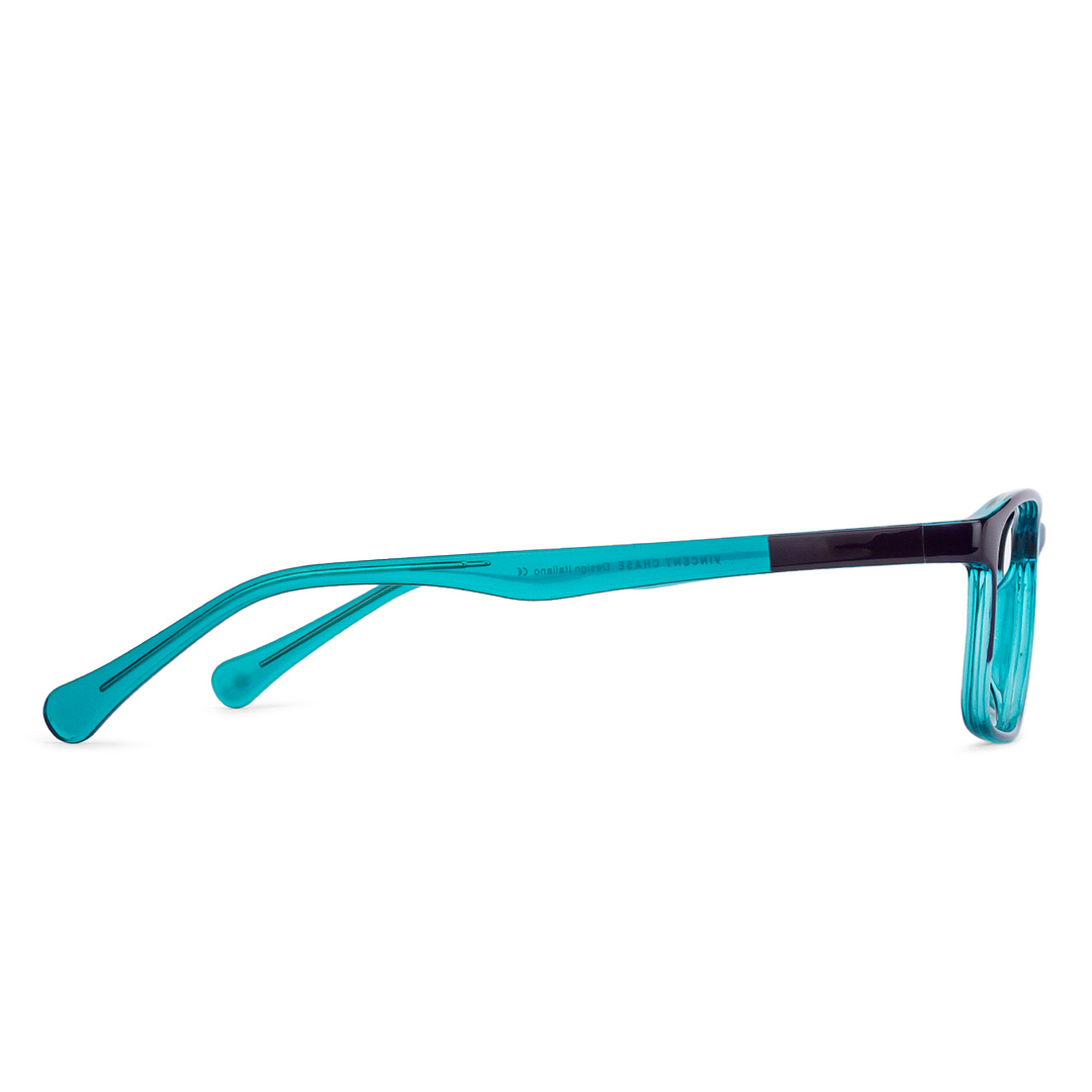 Lenskart Air Online Blue Transparent Full Rim Rectangle left side