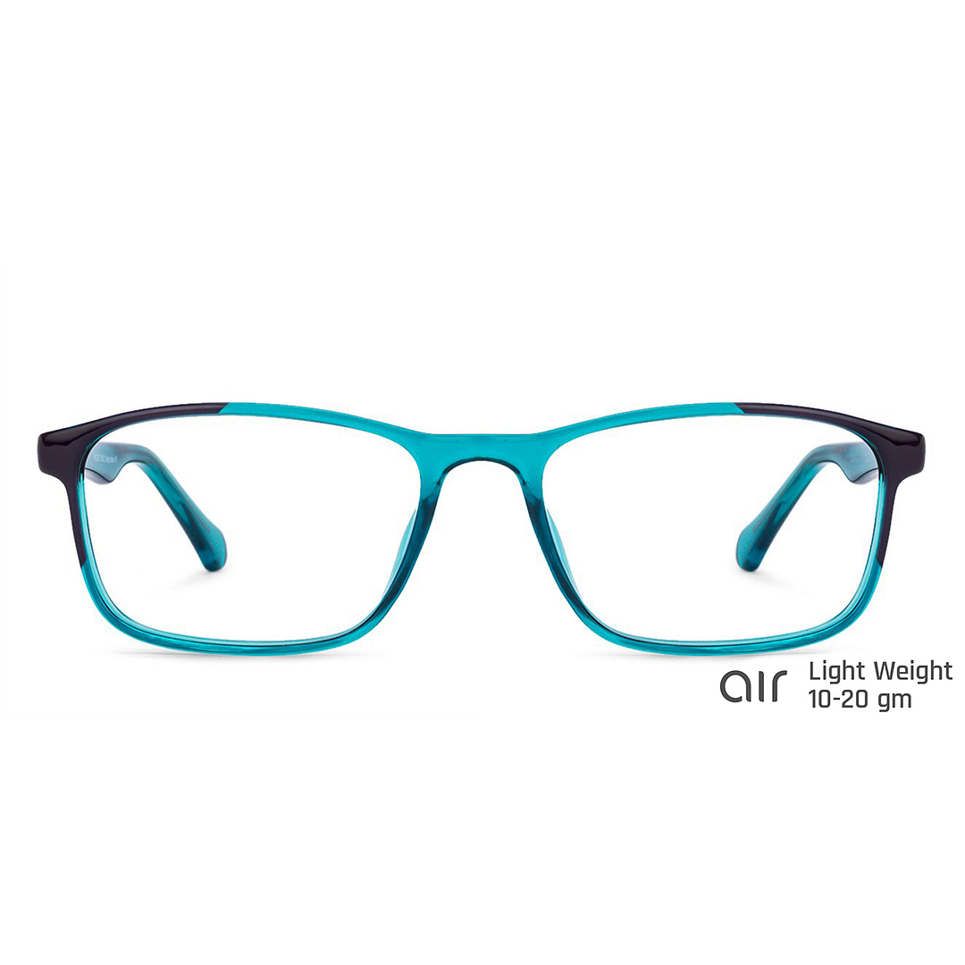 Lenskart Air Online Blue Transparent Full Rim Rectangle left side