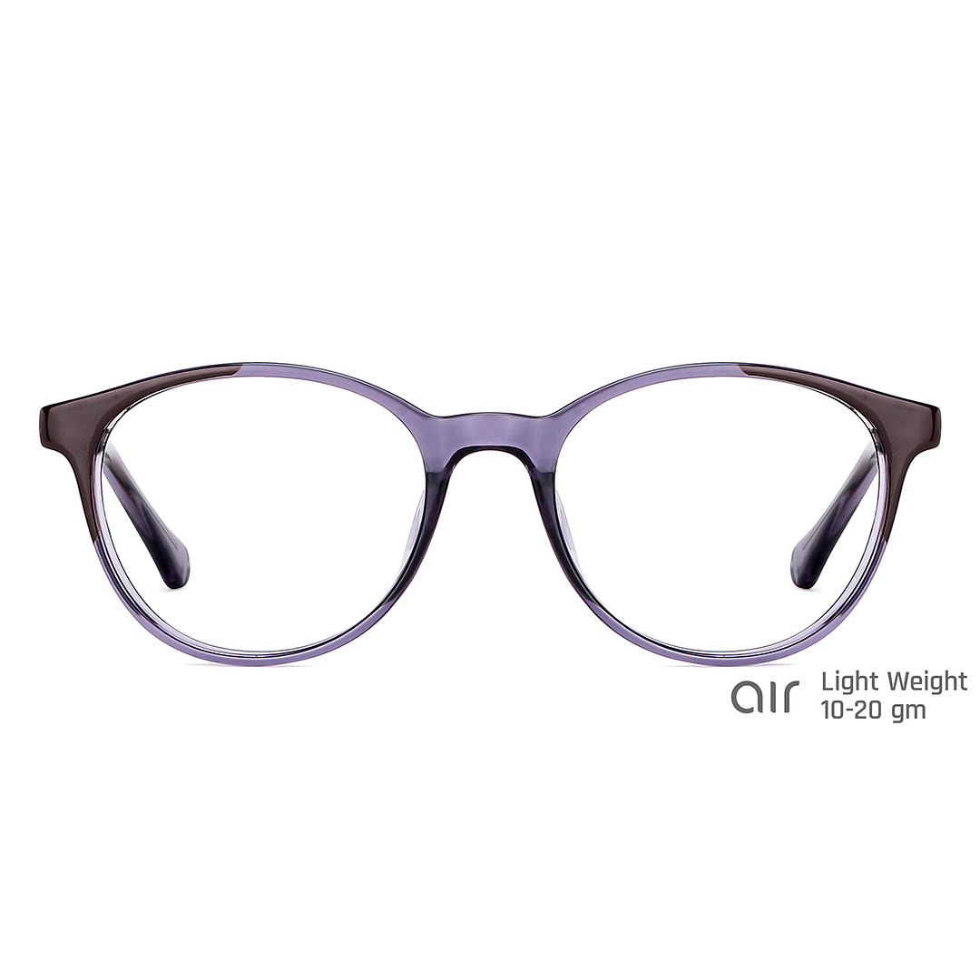 Lenskart Air Online Purple Transparent Full Rim Round left side