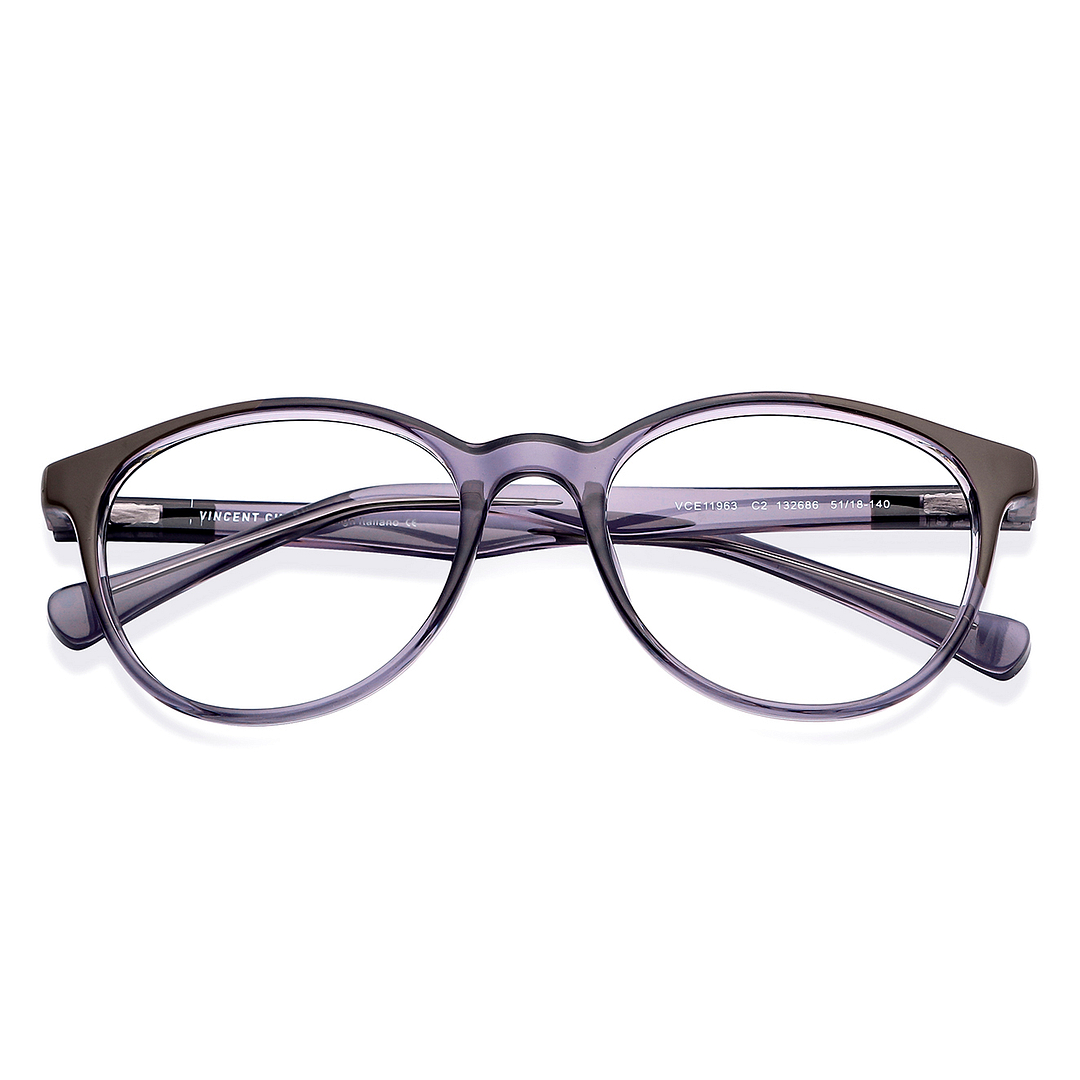 Lenskart Air Online Purple Transparent Full Rim Round right side
