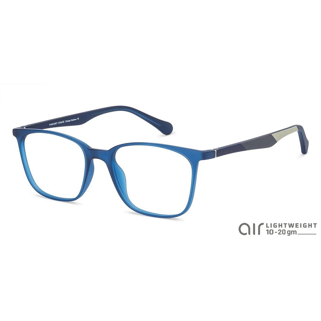 Lenskart Air Online Sky Blue Full Rim Square left side