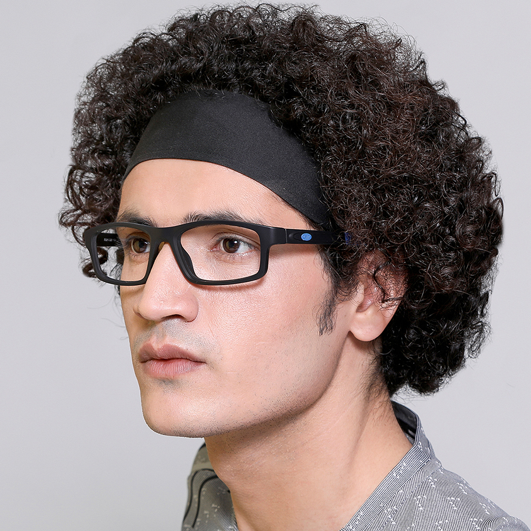 Lenskart Air Online Black Full Rim Rectangle left side